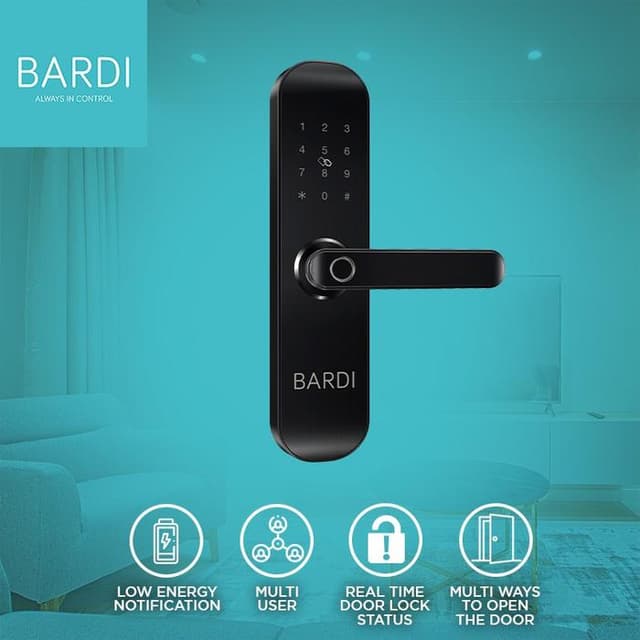 BARDI Smart Home Door Lock Handle RFID-Fingerprint Waterproof