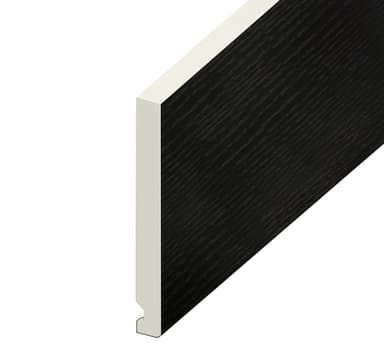 16mm Flat Black Ash Fascia Board 150mm x 5m