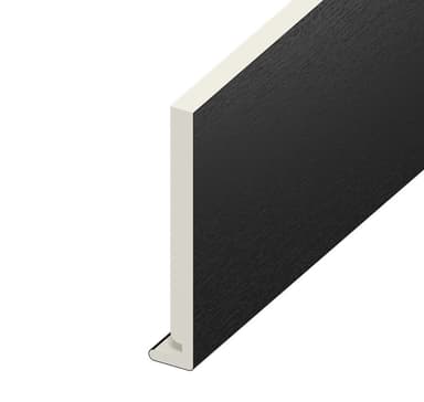 18mm Plain Black Ash Fascia Board 200mm x 5m
