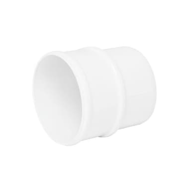 68mm Round Downpipe Connector White