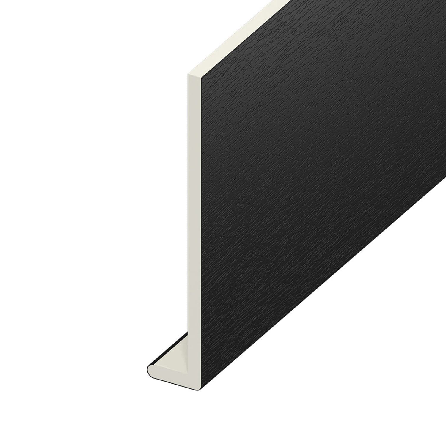 9mm Plain Black Ash Capping Board 150mm x 5m