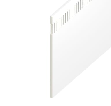 9mm Vented Eurosoffit Board White 150mm x 5m (10mm Airspace)