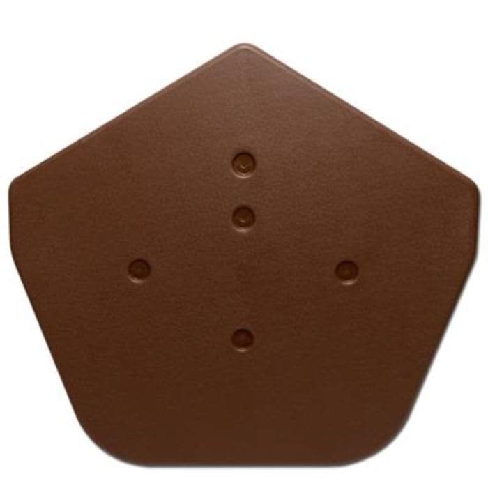 Brown Easy-Trim Angled Ridge End Cap