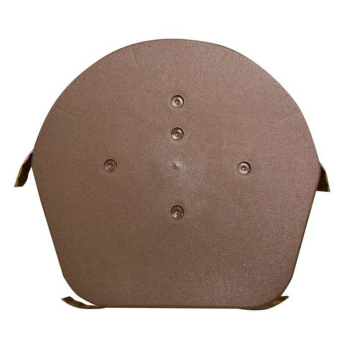 Brown Easy-Trim Easyverge Dry Verge Half Round Ridge End Cap