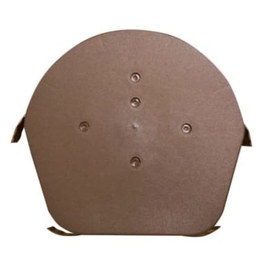 Brown Easy-Trim Easyverge Dry Verge Half Round Ridge End Cap