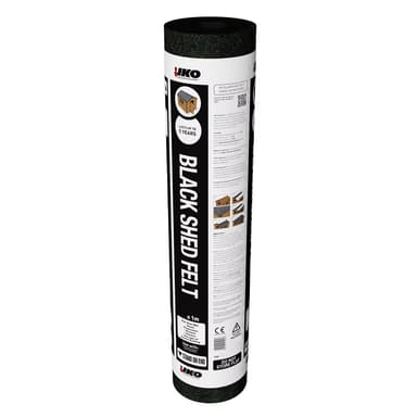 Black IKO Super Shed Felt Mineral Roofing Felt 1m x 8m (8m2/Roll)