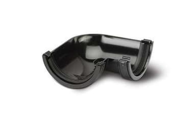 112mm Half Round Gutter Angle 90 Degree Black
