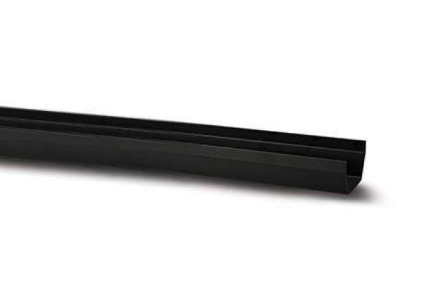 114mm Square Gutter Black 2m