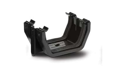 114mm Square Union Bracket Black