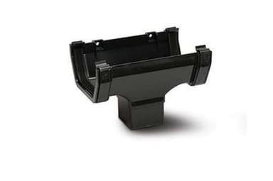 114mm Square Running Outlet Black