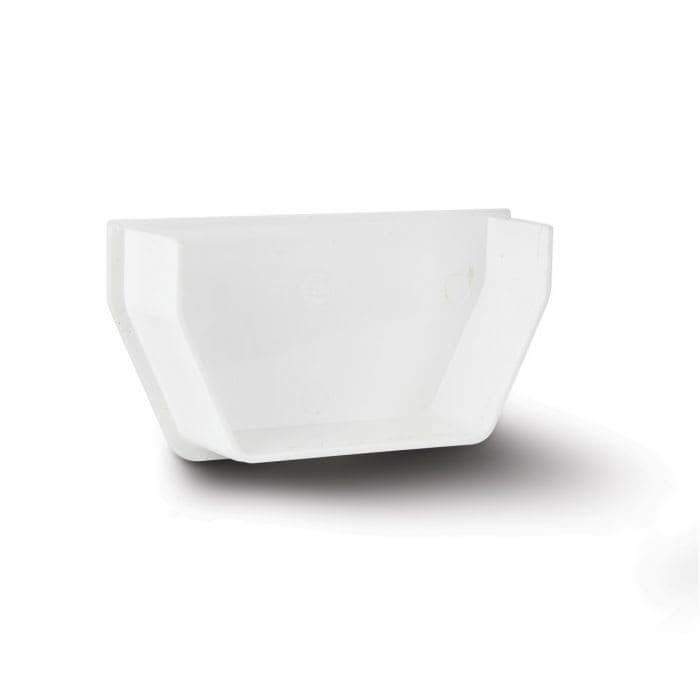 114mm Square Internal Stop End White