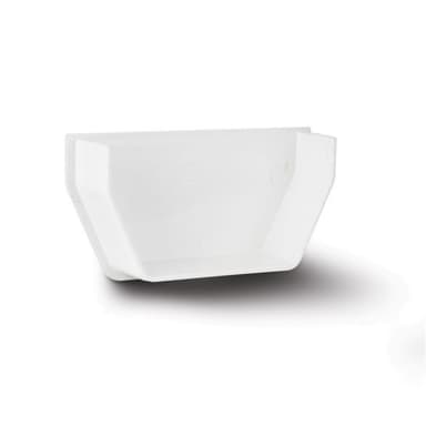 114mm Square Internal Stop End White
