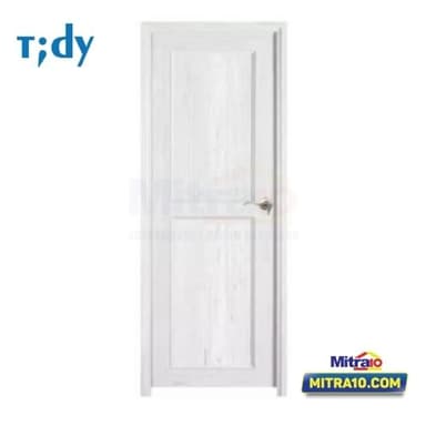 Tidy Pintu Kamar Mandi Pvc + Handle Bukaan Kiri J032 71X195 cm Putih